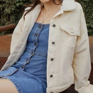 Levi- Strauss corduroy sherpa jacket - women's